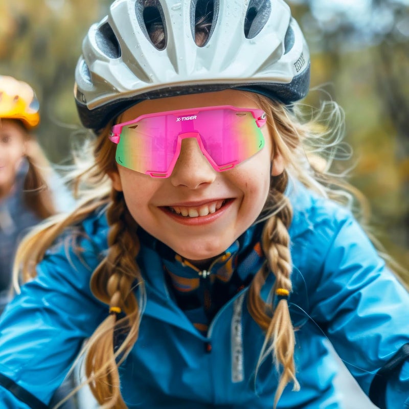 Xtiger Polarized Kids Sunglasses Youth Baseball Sunglasses UV400 Boys Girls Sports Sun Glasses for Softball Cycling Scooter - Image 2